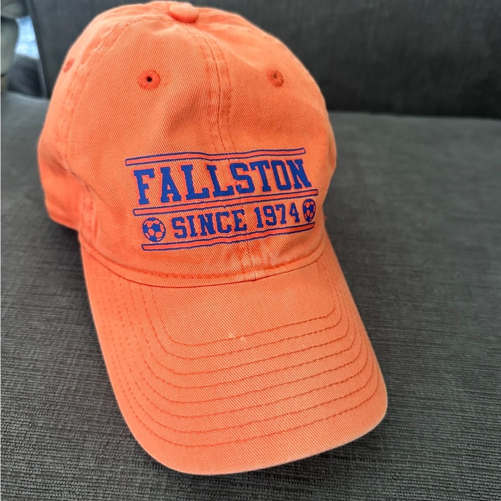 Orange baseball cap